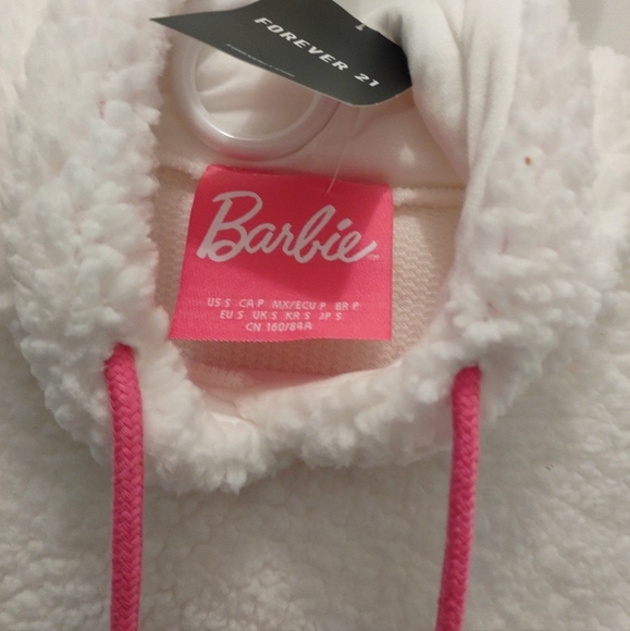 Barbie Sherpa Hoodie/Shorts Set Forever 21 - Picture 5 of 7